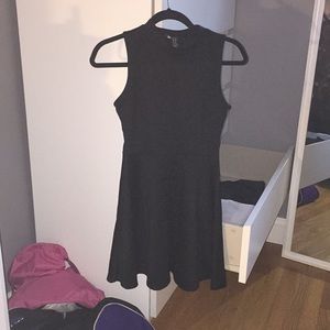 F21 Black Skater Dress